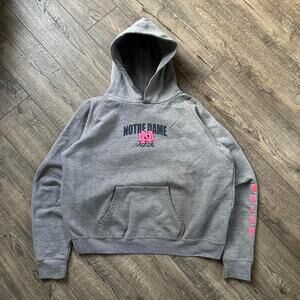 Vintage 00s Pink Notre Dame Fighting Irish Hoodie Sweatshirt